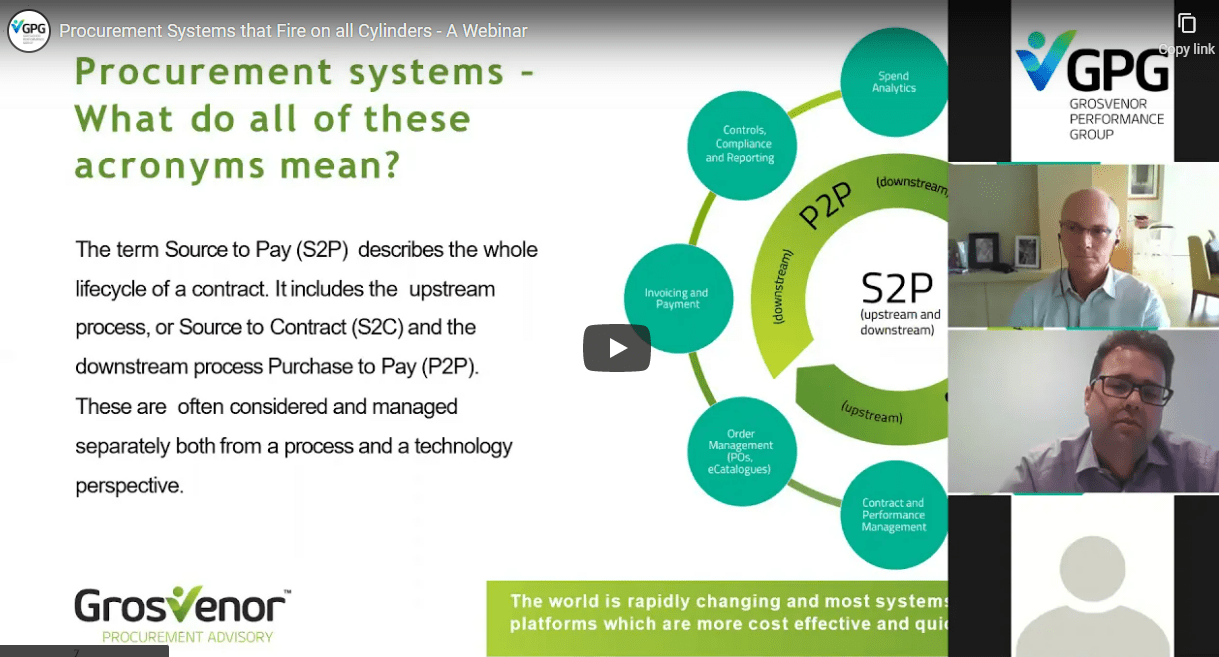 Webinar – Procurement Systems that Fire on all Cylinders